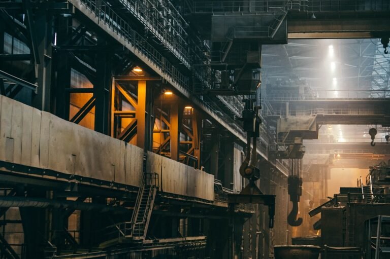 Heavy industry, illustrative stock photograph