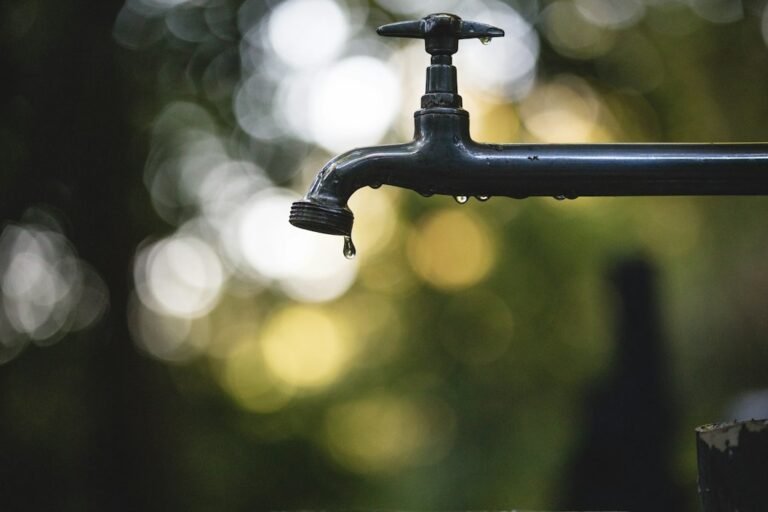 Water tap, illustrative stock photograph